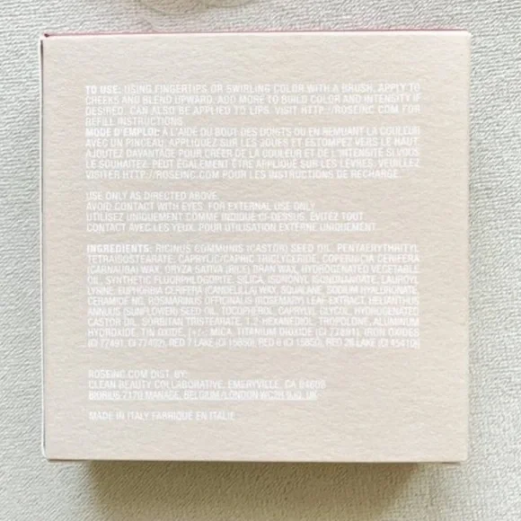 ☀️ ROSE INC CREAM BLUSH REFILLABLE CHEEK & LIP COLOR FOXGLOVE New In Box - Picture 2 of 6